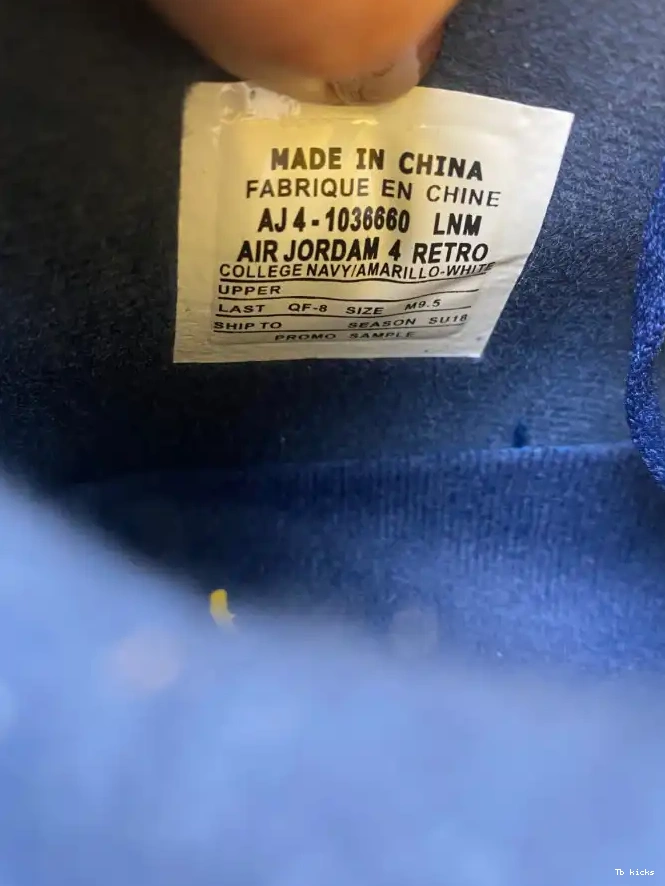 Reps TBK Retro Air 4 Michigan Jordan AJ4-1036660 (PE) 0510